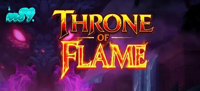 Pemandangan gunung naga dalam permainan slot Thrown of Flame